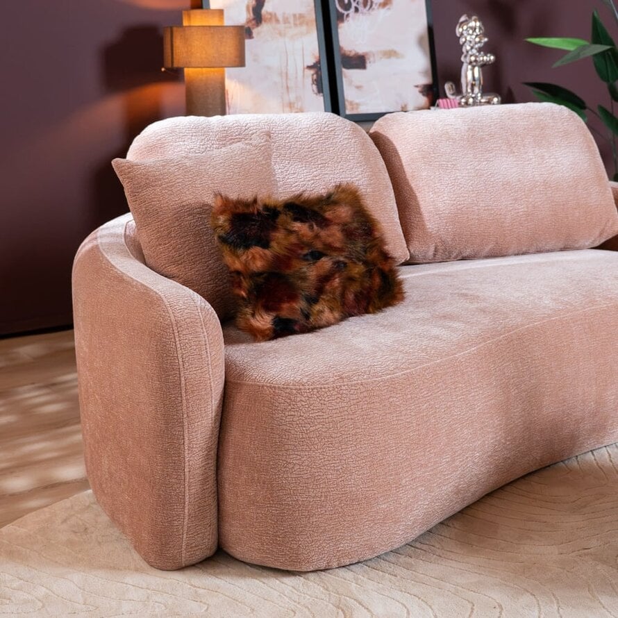 2,5-Sitzer Sofa Vienna Chenille rosa