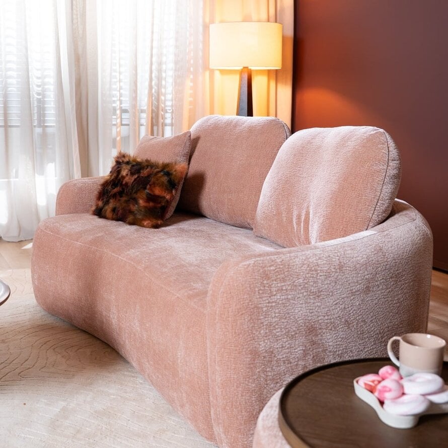 2,5-Sitzer Sofa Vienna Chenille rosa