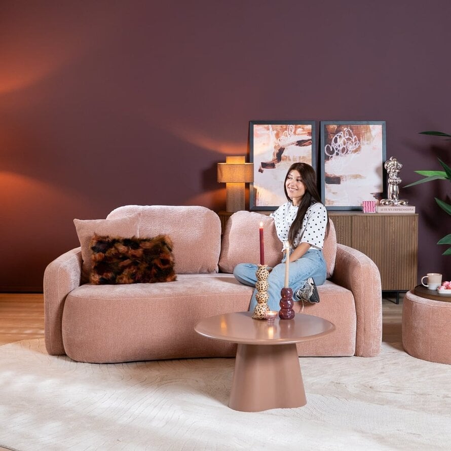 2,5-Sitzer Sofa Vienna Chenille rosa
