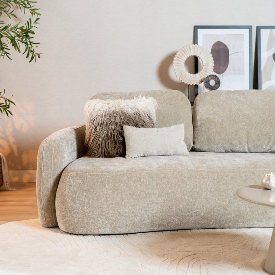 2,5-Sitzer Sofa Vienna Chenille taupe