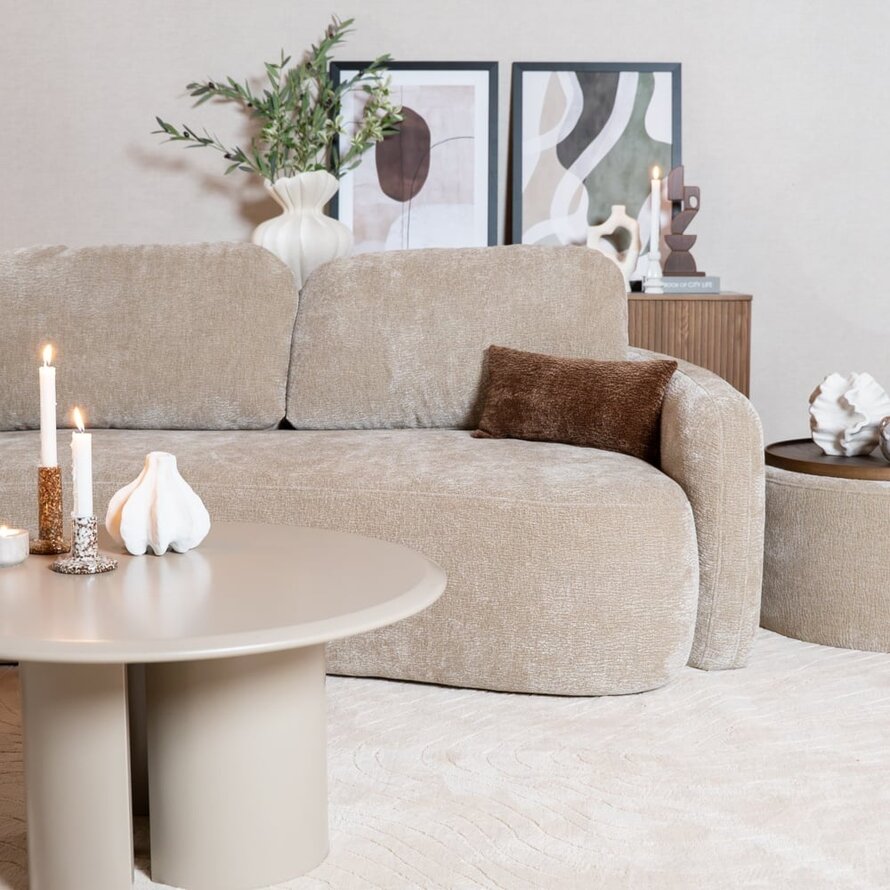 Ecksofa Vienna Chenille taupe links