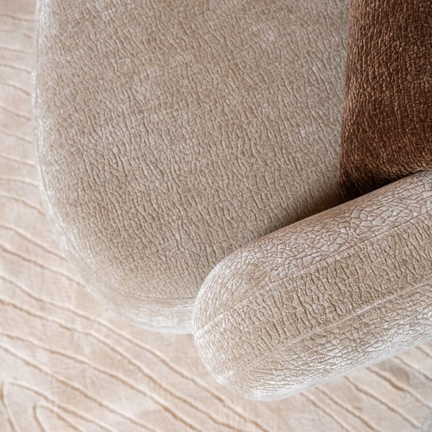 Ecksofa Vienna Chenille taupe links
