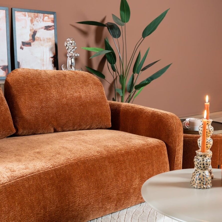 2,5-Sitzer Sofa Vienna Chenille terrakotta
