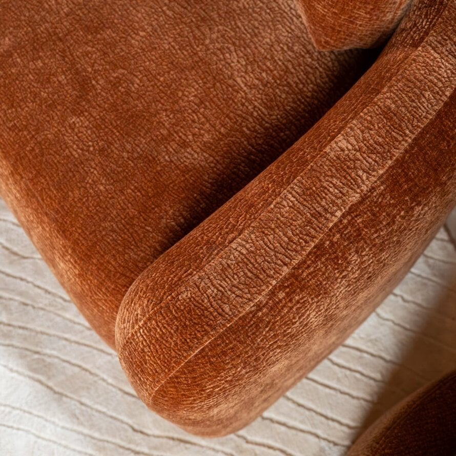 2,5-Sitzer Sofa Vienna Chenille terrakotta