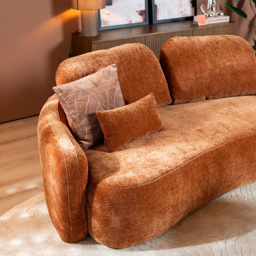 2,5-Sitzer Sofa Vienna Chenille terrakotta