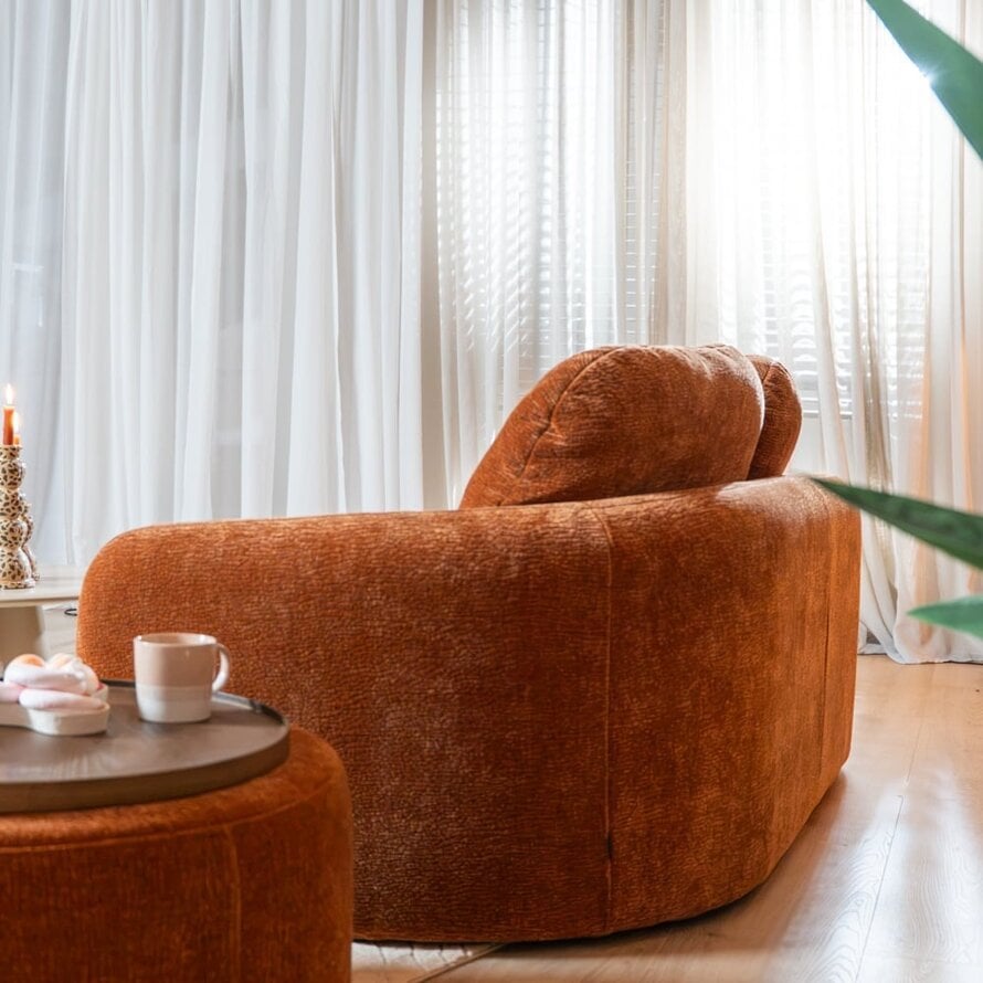 2,5-Sitzer Sofa Vienna Chenille terrakotta