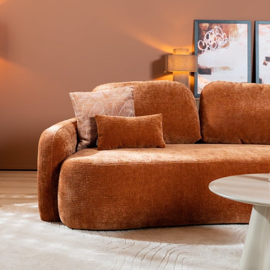 2,5-Sitzer Sofa Vienna Chenille terrakotta