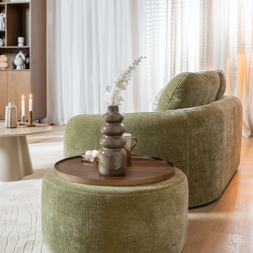 2,5-Sitzer Sofa Vienna Chenille grün
