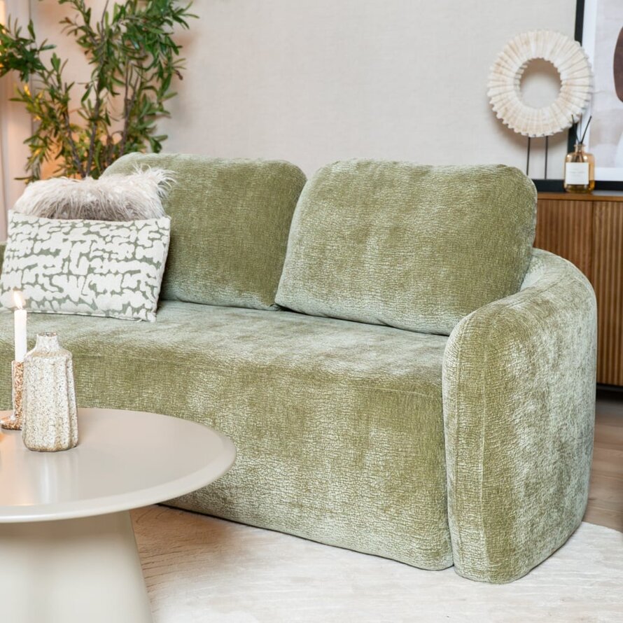2,5-Sitzer Sofa Vienna Chenille grün