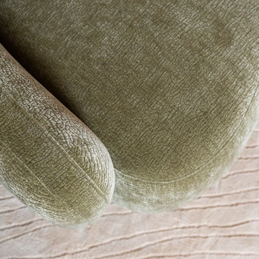 Ecksofa Vienna Chenille grün rechts