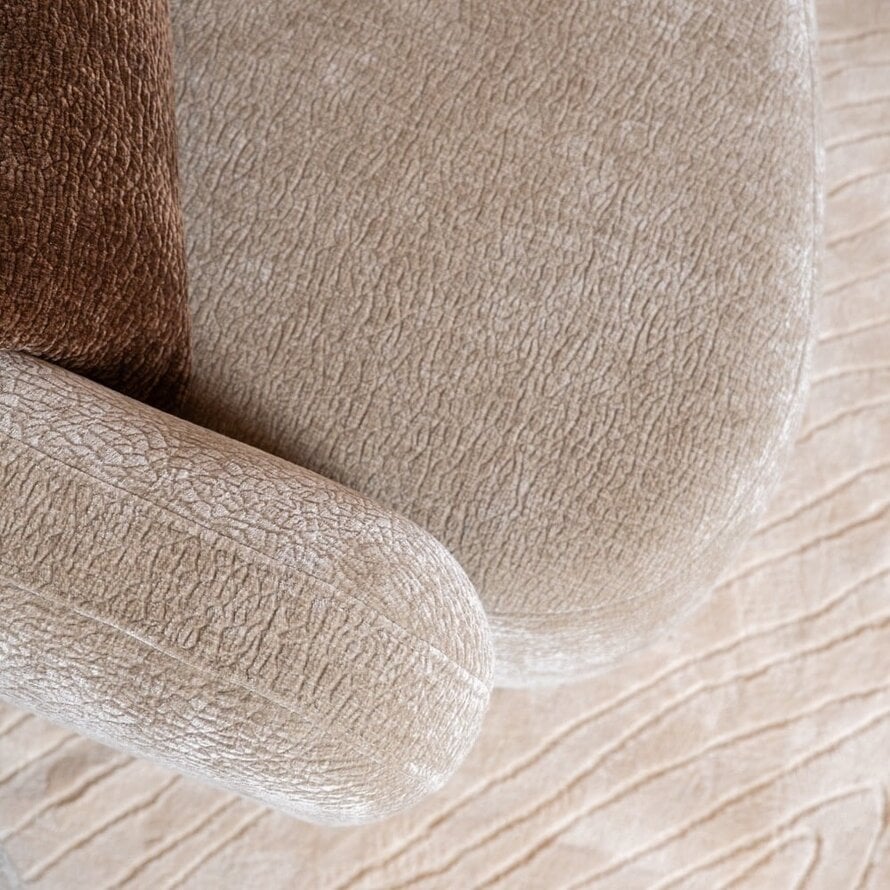 Ecksofa Vienna Chenille taupe rechts