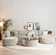 Bronx71 U-Sofa Vienna 6-Sitzer Chenille taupe