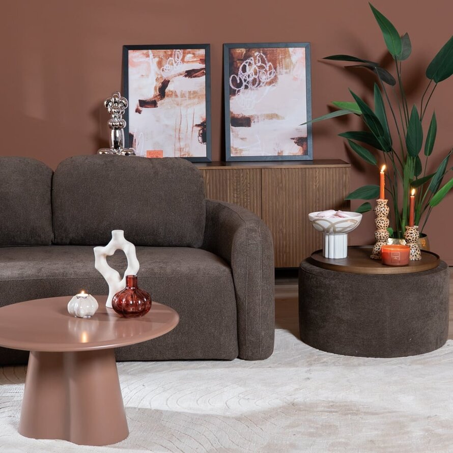 2,5-Sitzer Sofa Vienna Chenille braun