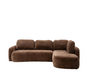 Ecksofa Vienna Chenille chocolate brown rechts