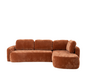 Ecksofa Vienna Chenille terrakotta rechts