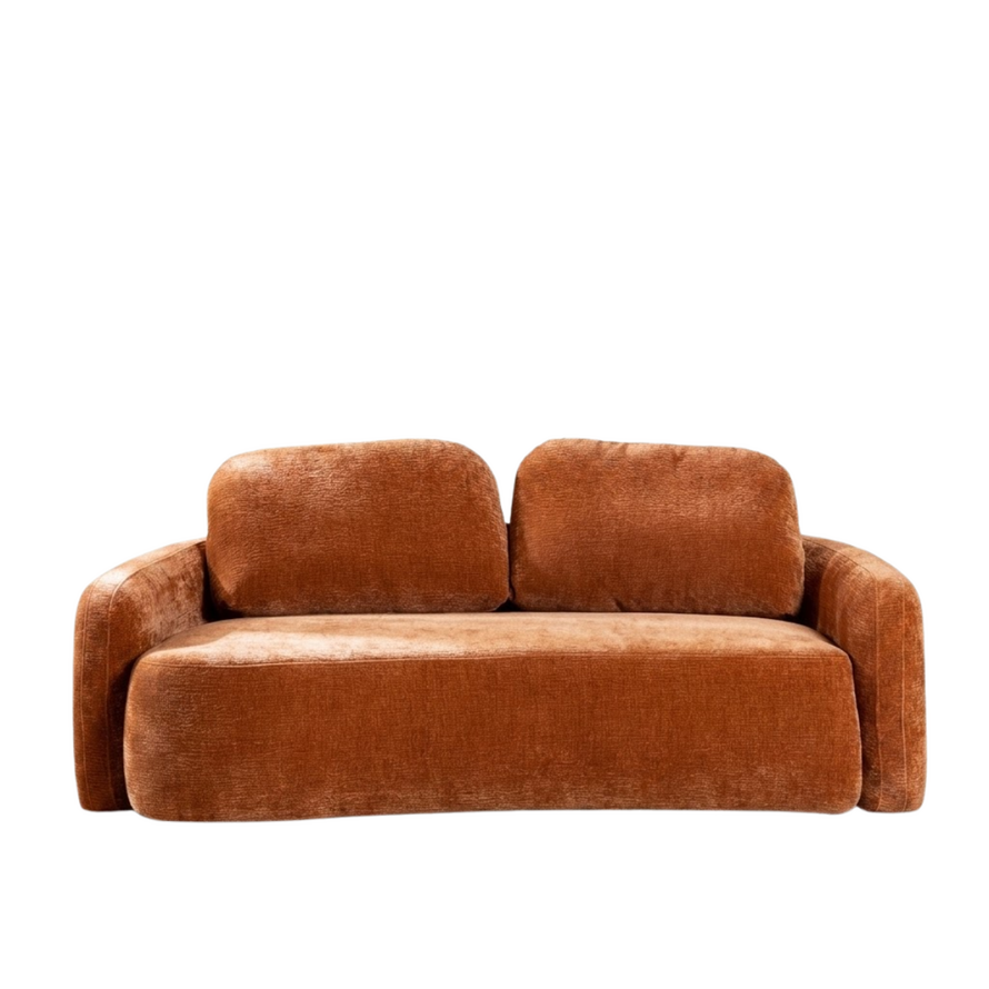 2,5-Sitzer Sofa Vienna Chenille terrakotta