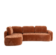 Bronx71 Ecksofa Vienna Chenille terrakotta links