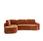 Ecksofa Vienna Chenille terrakotta links