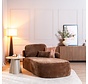 Chaiselongue Vienna Chenille chocolate brown rechts