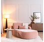 Chaiselongue Vienna Chenille Rosa rechts