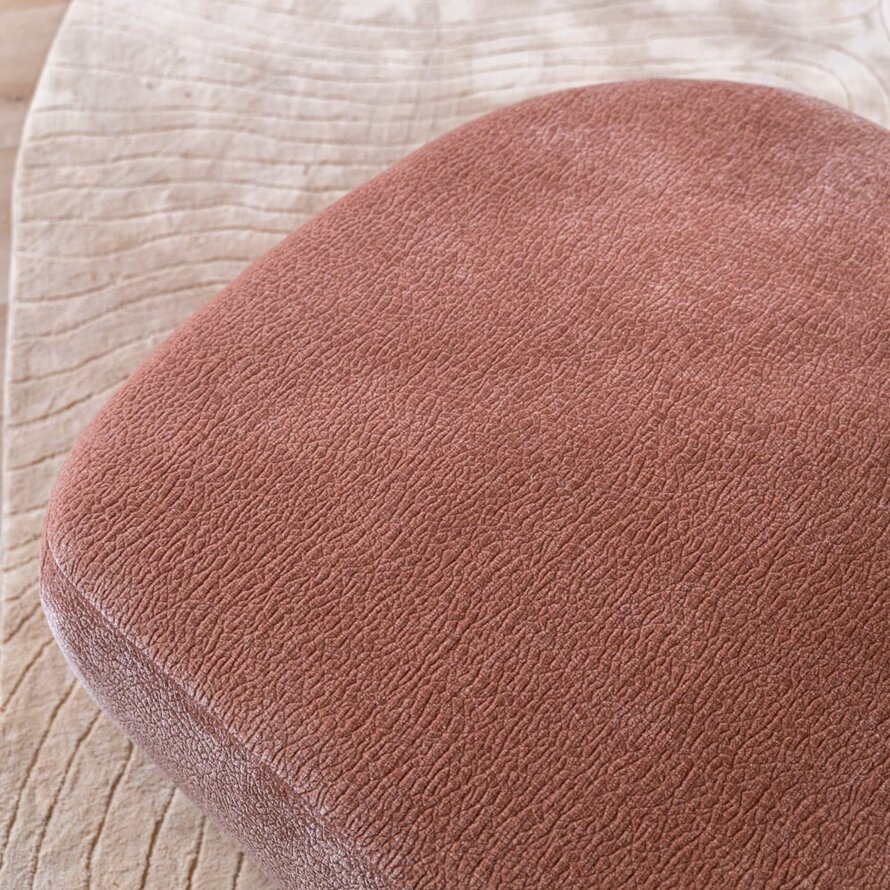 Chaiselongue Vienna Chenille Rosa rechts