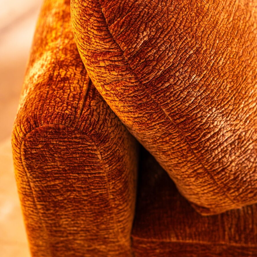 Chaiselongue Vienna Chenille terrakotta rechts