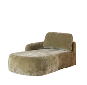 Bronx71 Chaiselongue Vienna Chenille Grün links