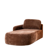 Bronx71 Chaiselongue Vienna Chenille chocolate brown links