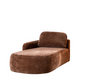 Chaiselongue Vienna Chenille chocolate brown links