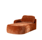 Chaiselongue Vienna Chenille terrakotta links