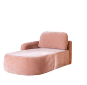 Bronx71 Chaiselongue Vienna Chenille Rosa links