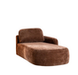 Chaiselongue Vienna Chenille chocolate brown rechts