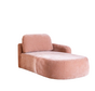 Chaiselongue Vienna Chenille Rosa rechts