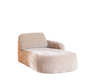 Chaiselongue Vienna Chenille taupe rechts