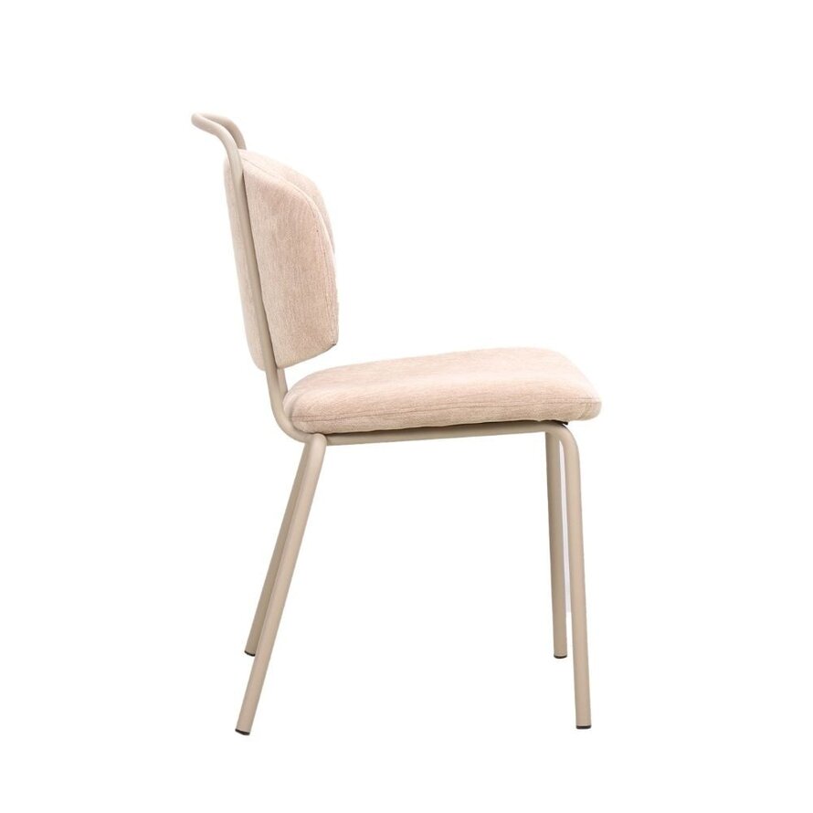 Stuhl Pam Samt beige