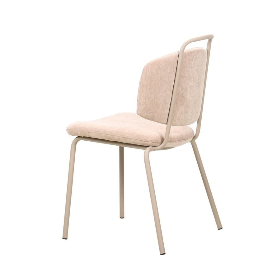Stuhl Pam Samt beige