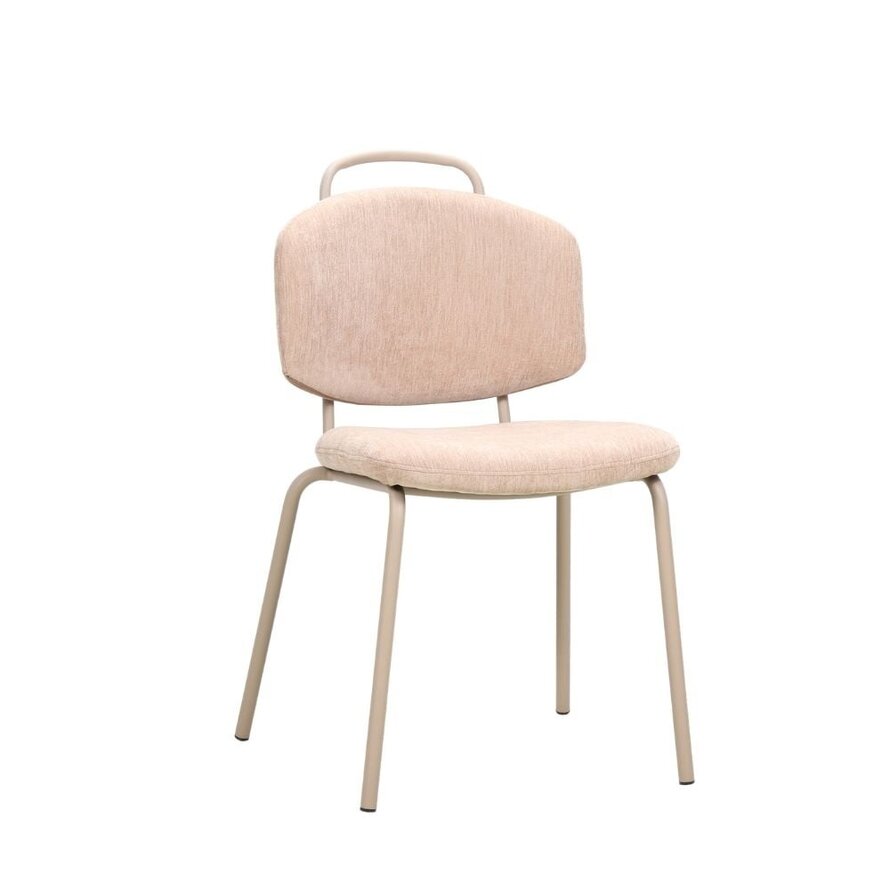 Stuhl Pam Samt beige