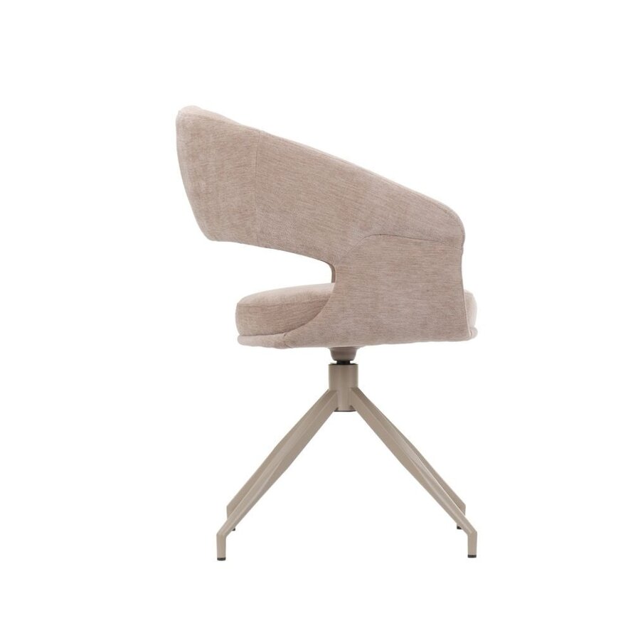 Stuhl Suzie Samt beige