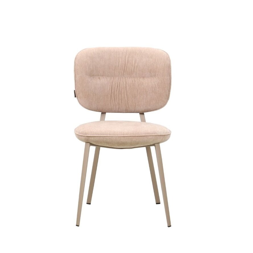 Stuhl Rosa Samt beige