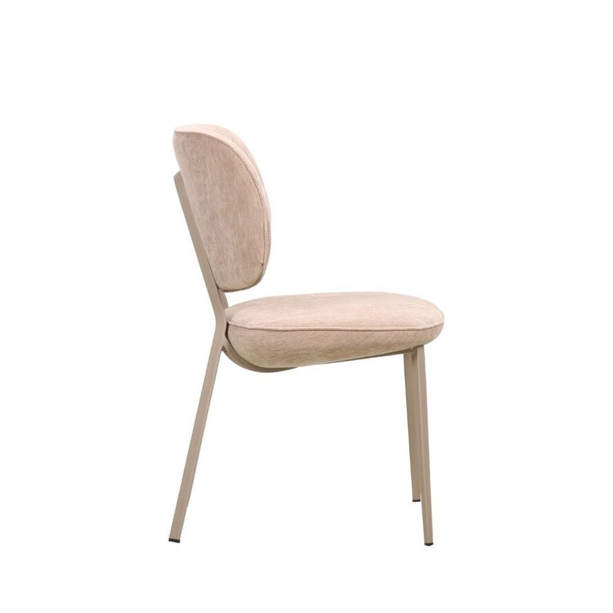 Stuhl Rosa Samt beige
