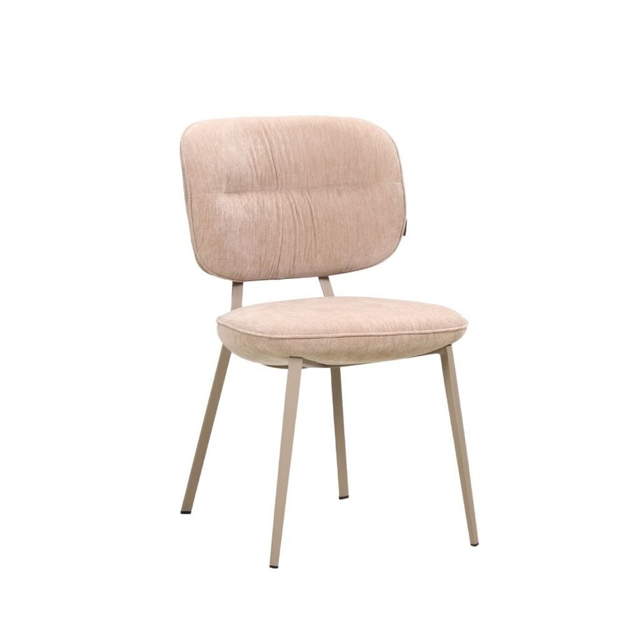 Stuhl Rosa Samt beige