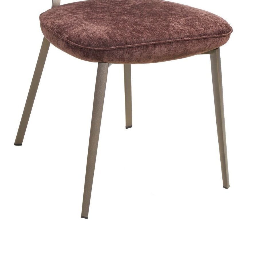 Stuhl Rosa Samt braun