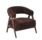 Sessel Yasmin Samt braun