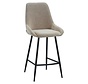 Barhocker Lynn Samt beige 71 cm