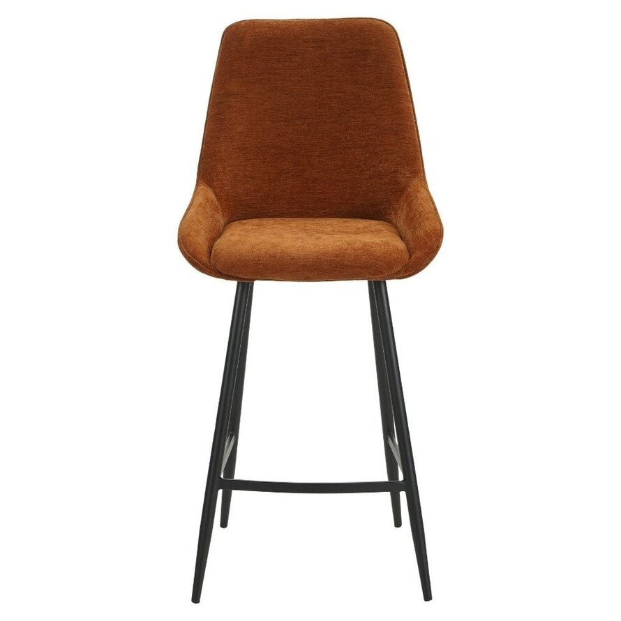 Barhocker Lynn Samt ocker 71 cm
