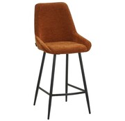 Bronx71 Barhocker Lynn Samt ocker 71 cm