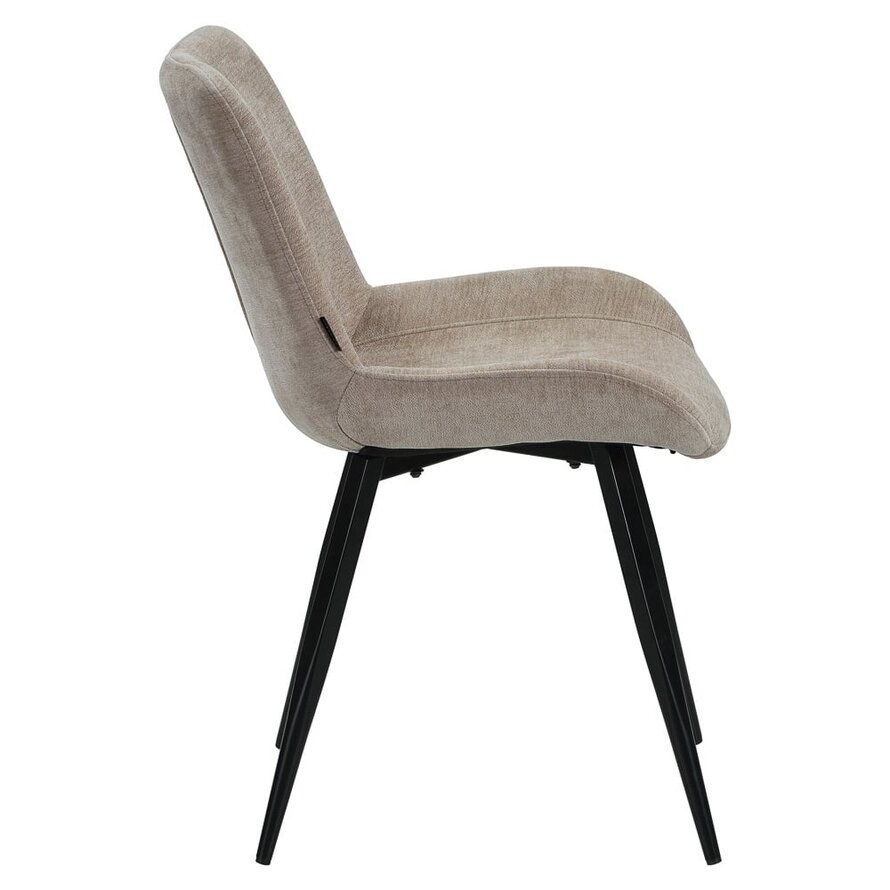 Stuhl Vic Samt beige