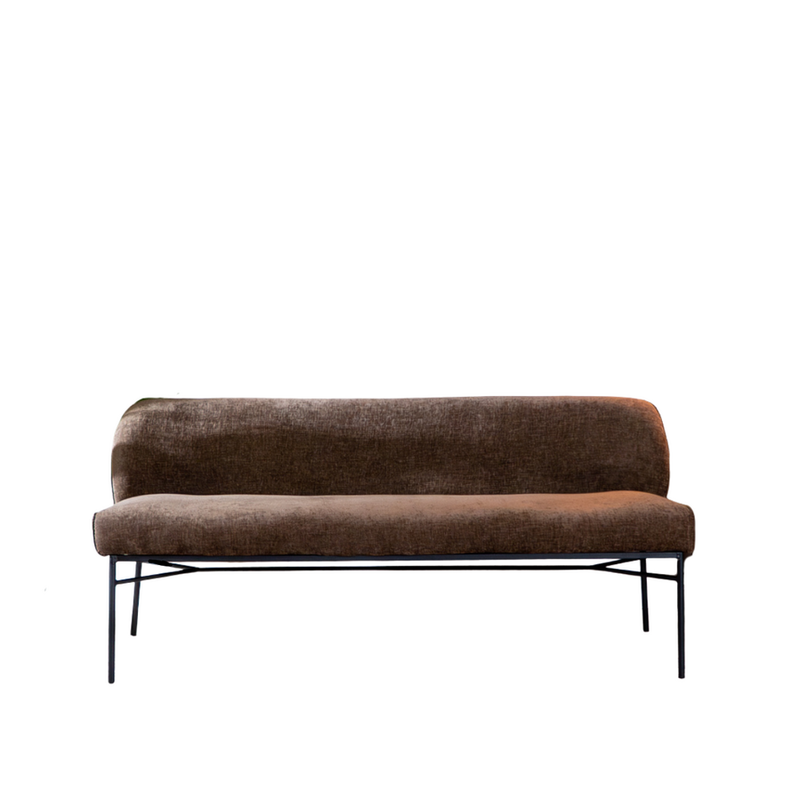 Esszimmerbank Momo Chenille Mocha 185 cm