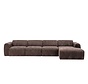 Ecksofa Maine XL Chenille braun rechts