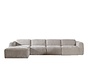 Ecksofa Maine XL Stoff taupe links